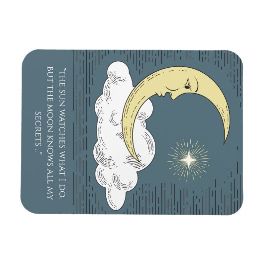 月は私の秘密をすべて知っている マグネット (横)