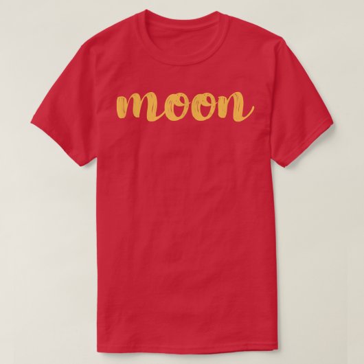 月は言葉が必要だ Tシャツ (デザイン正面)
