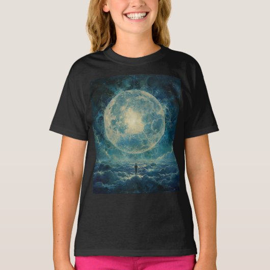 月は鏡 Tシャツ (正面)