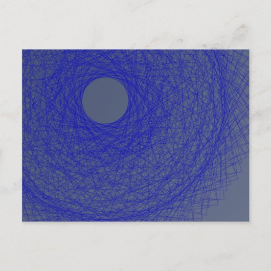 月は青い忘れ秋に海 ポストカード (正面)