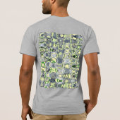 月はTシャツを揺すります Tシャツ (裏面)