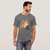月へのシブ:柴犬コイン柴トークン芝 Tシャツ (正面フル)