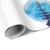 月へのセーリング ラッピングペーパー (ロールコーナー)