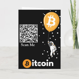 月へのビットコイン宇宙飛行士 – Btc QrコードCrypto 招待状