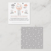 月へのベビーの道の本 エンクロージャーカード (正面/裏面)