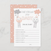 月へのベビーの道の願い エンクロージャーカード (正面/裏面)