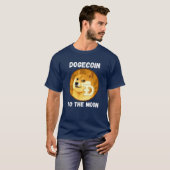 月へのホドゥドージコイン – Crypto Doge Hodlers Fu Tシャツ (正面フル)