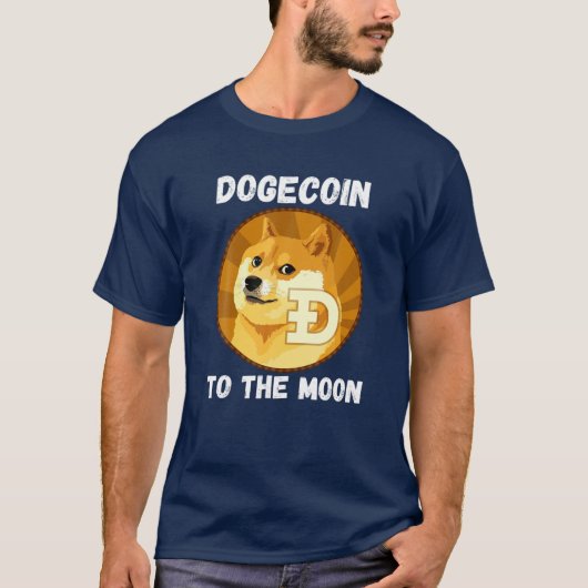 月へのホドゥドージコイン – Crypto Doge Hodlers Fu Tシャツ (正面)
