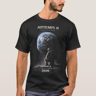 月へのミッション アルテミス 2026 ロケット打ち上げ Tシャツ