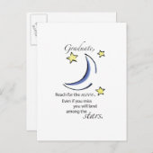 月へのリーチおめでとう 案内ポストカード (正面/裏面)