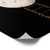 月への妖精のライトのラダー子供部屋 ポスター (角)