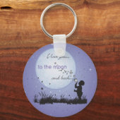 月への愛と贈り物ユニーク|過去記事 キーホルダー (正面)