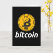 月への投資に対するビットコイン カード (黄色い花)