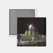 月への新しい宇宙船のアーティストレンディション2 マグネット (正面/裏面)