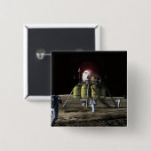 月への新しい宇宙船のアーティストレンディション2 缶バッジ (正面&裏面)