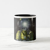 月への新しい宇宙船のアーティストレンディション3 ツートーンマグカップ (中央)