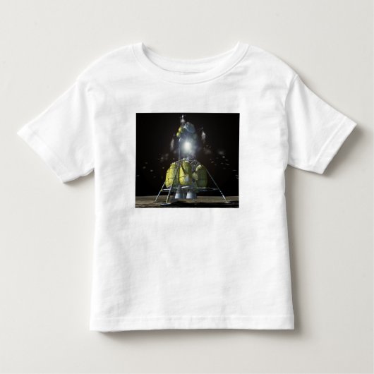 月への新しい宇宙船のアーティストレンディション3 トドラーTシャツ (正面)