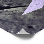 月への新しい宇宙船のアーティストレンディション ポスター (角)