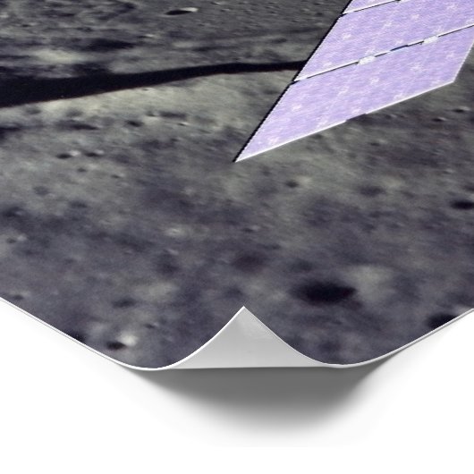 月への新しい宇宙船のアーティストレンディション ポスター (角)