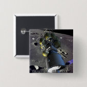 月への新しい宇宙船のアーティストレンディション 缶バッジ (正面&裏面)