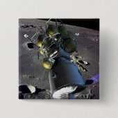 月への新しい宇宙船のアーティストレンディション 缶バッジ (正面)