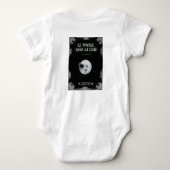 月への旅ヴィンテージレトロシネマフランスのー ベビーボディスーツ (裏面)