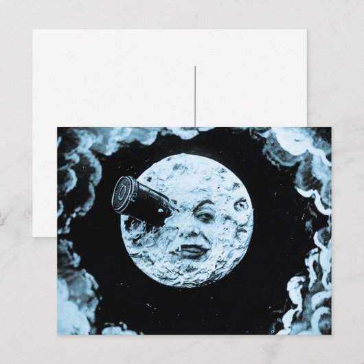 月への旅 ポストカード (正面/裏面)