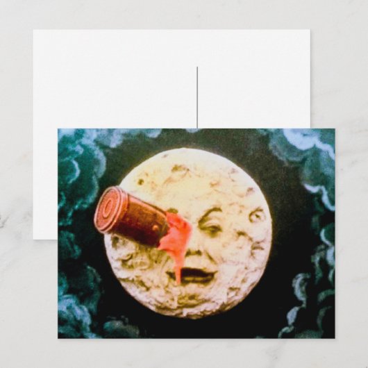 月への旅 ポストカード (正面/裏面)