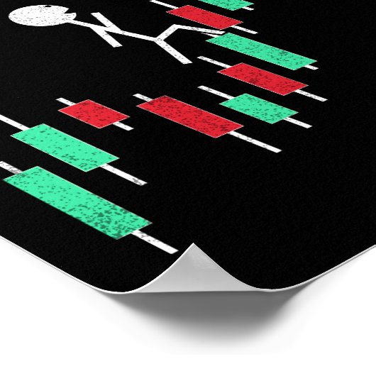 月への暗号取引のホテルの株価チャート ポスター (角)