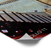 月への最初の男性の打ち上げ – アポロ11 ポスター (角)