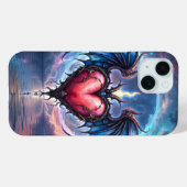 月への炎の想い ゴシック宇宙の愛 Case-Mate iPhoneケース (裏面 (横))
