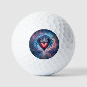月への炎の絆 - ゴシック宇宙の愛 ゴルフボール (正面)