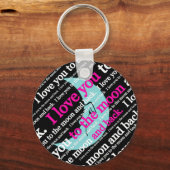 月への贈り物と贈り物を愛する キーホルダー (正面)