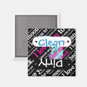 月への贈り物と贈り物を愛する マグネット (正面/裏面)