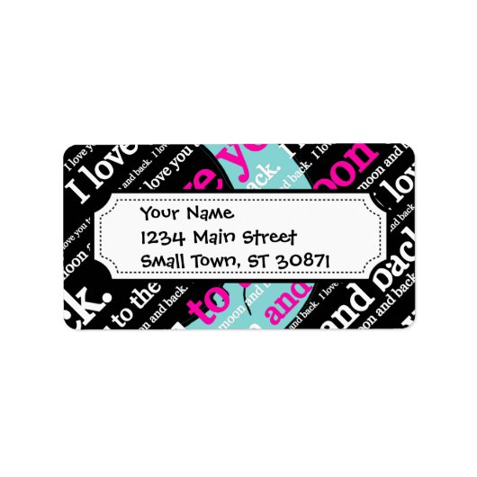 月への贈り物と贈り物を愛する ラベル (正面)