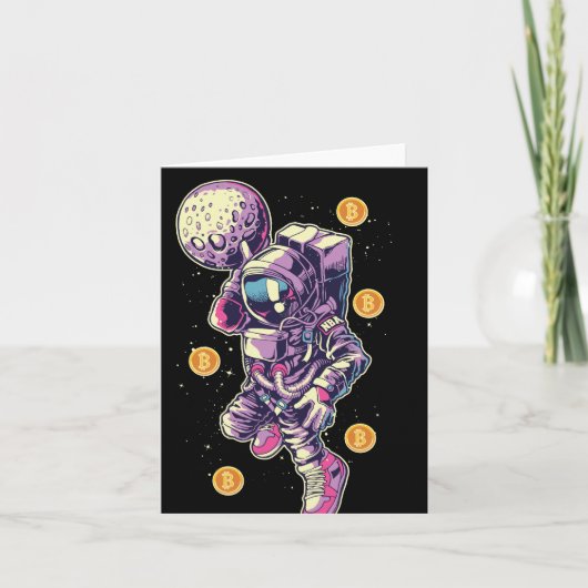 月へのBitcoin宇宙飛行士 – Bitcoin Crypto カード (正面)