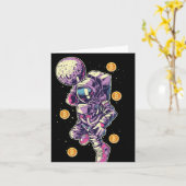 月へのBitcoin宇宙飛行士 – Bitcoin Crypto カード (黄色い花)