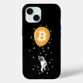 月へのBitcoin宇宙飛行士 – Btc Crypto Case-Mate iPhoneケース (裏面)