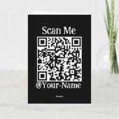 月へのBitcoin宇宙飛行士 – BTC Crypto Qrコード サンキューカード (裏面)