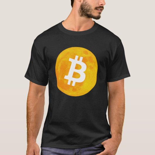 月へのbitcoin! tシャツ (正面)