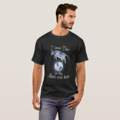 月へ行き、そして帰ってくる牛が好き Tシャツ (正面フル)