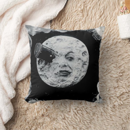 『月へ飛んで行く』 クッション (ブランケット)