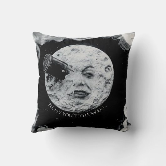 『月へ飛んで行く』 クッション (裏面)