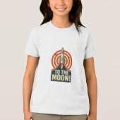 月へ! トライブレンドTシャツ (正面)