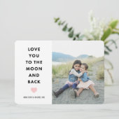 月へ |バレンタインの写真カード シーズンカード (スタンド正面)