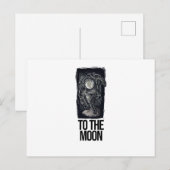 月へ ポストカード (正面/裏面)