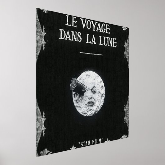 月またはル・ボヤージュへの旅ダン・ラ・ルーレトロ 箔ポスター (レイダウン)