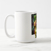 月まで愛してる宇宙飛行士の絵 クールなスペース コーヒーマグカップ (左)