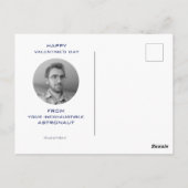 月まで愛してる宇宙飛行士の絵 クールなスペース ポストカード (裏面)