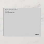 月まで愛してる、そしてその先まで。本物そっくりの月 ポストカード (裏面)